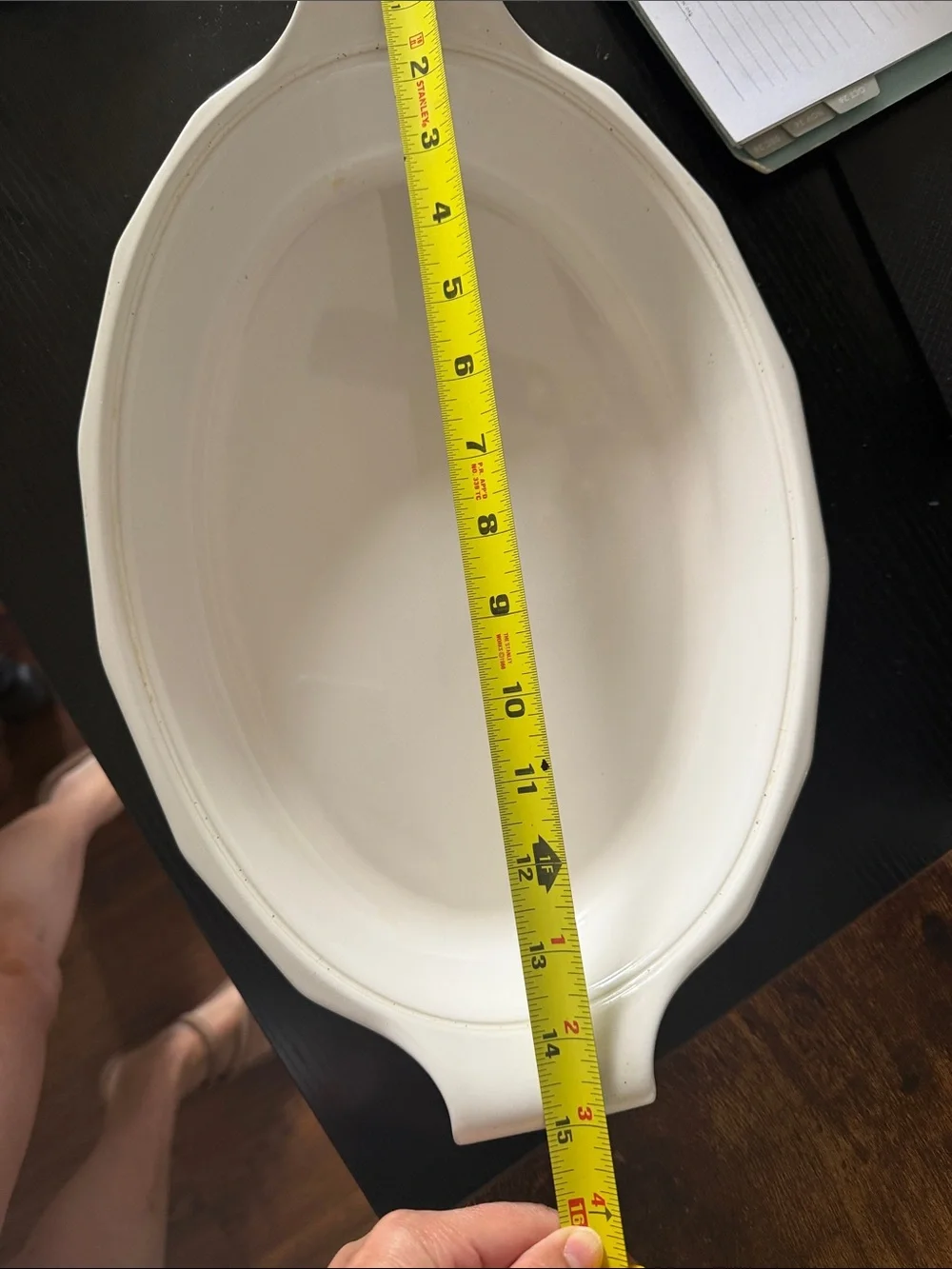 Oval Ceramic Baker in Green — Elegant Oven-to-Table Bakeware
